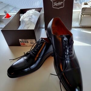 Florsheim Cap Toe black shoes